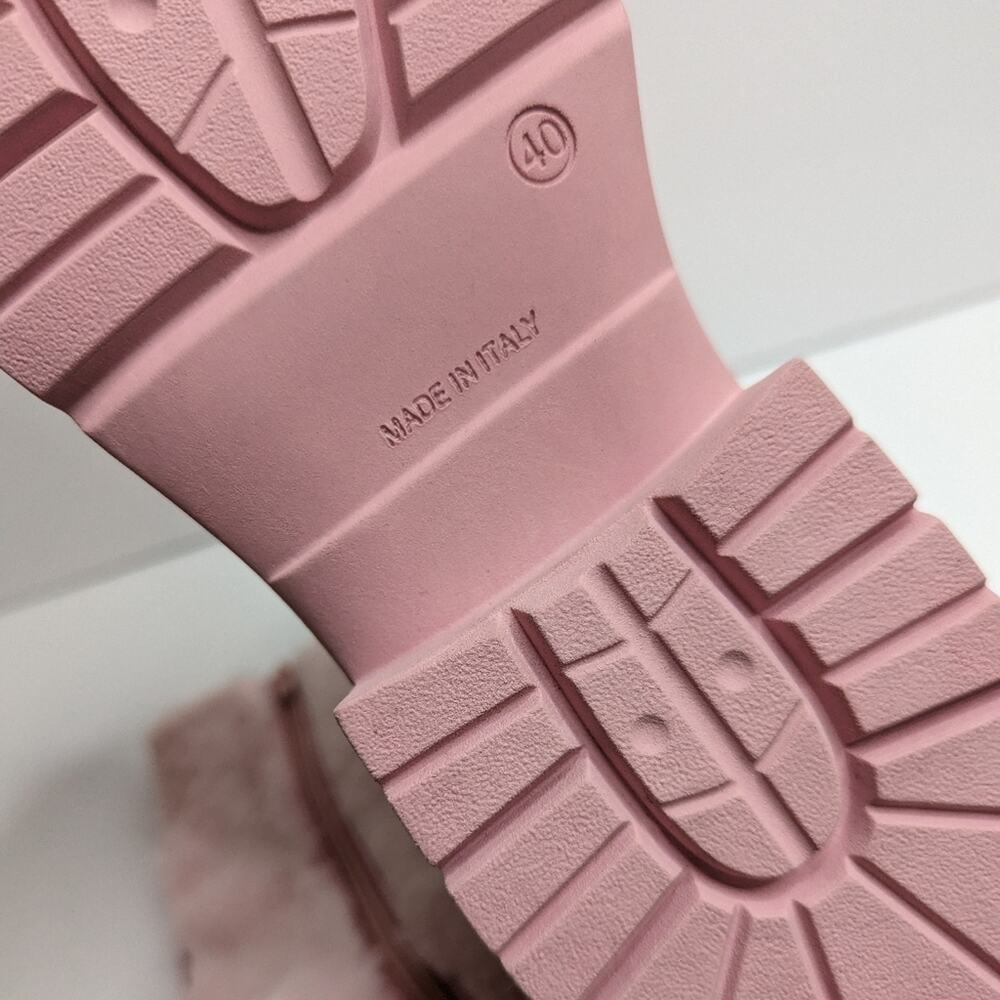JW Anderson Ecofur Ankle Boots in Pale Pink | Size 40 - Picture 9 of 10
